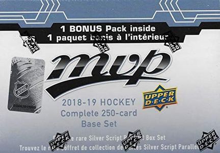 2018 2019 Upper Deck MVP Hockey Series Factory Sealed 250 Card Set Including 50 High Series Shortprints and a Bonus Pack containing Eastern Stars Western Stars and Rookie Star Formations