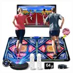 HDMI Musical Electronic Dance mat with a Camera, a 64G Large Memory Card, Including 1030 Games,650 Songs,81 Music Videos,for Single/Double Users, a Luxurious Gift for Boys and Girls