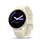 Garmin vívoactive® 6, Health and Fitness GPS Smartwatch, AMOLED Display, Up to 11 Days of Battery, Lunar Gold with Bone Band