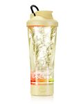 VOLTRX Electric Shaker Bottle - VortexBoost Portable USB C Rechargeable Protein Shake Mixer, Shaker Cups for Meal Replacement Shakes, BPA Free, Waterproof, Colored Light Base, 24 oz (Banana Yellow)