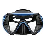 Snorkel Diving Mask, Panoramic View Scuba Masks Premium Anti Fog Swim Goggles with Nose Cover and Tempered Glasses Silicone Skirt Strap Leakproof Snorkeling Gear for Adults Scuba Dive Freediving