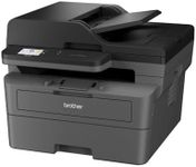 Brother DCPL2660DW 3-in-1 Monochrome Laser Multifunction (Print/Copy/Scan), 34 ppm, Automatic Duplex Printing, 6.8 cm Touchscreen, Fast Ethernet and WiFi, Inbox Toner approx. 1200 pages, Black