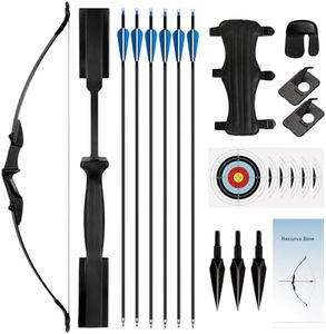 NorthSpoor Recurve Bow and Arrow Set，Takedown Recurve Bows Archery for Adults Left and Right Hands 30lbs Archery Set