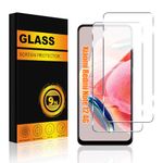 2 PACK Xiaomi Redmi Note 12 4G Screen Protector Glass, Premium 9H Hardness Anti-Scratch Bubble Free Tempered Glass Screen Protector for Xiaomi Redmi Note 12 4G