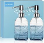 ACCL Glass Soap Dispenser, Horizontal Stripes