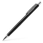 SAKURA Mechanical Pencil Fixed Sleeve 0.7Mm Black - Cushioning Point Mechanical Pencil - 0.7Mm Lead- Black Body Color - Pack Of 1