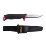 STANLEY 0-10-231 All-purpose Knife for Home & Professional Use Ideal for Cutting Into Multiple Surfaces, RED & BLACK