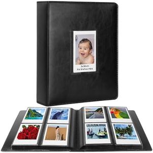 288 Vertical Photos for Instax Mini Photo Album, Front Window, for Polaroid Book Album 2x3 Compatible with Fujifilm Instax Mini 12 11 9 8 40 Film, Polaroid 300, HP Sprocket, K-pop Photocards (Black)