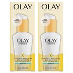 Olay Complete Daily Defense All Day Moisturizer Cream With Sunscreen SPF30 Sensitive Skin, 75ml, (Pack of 2)