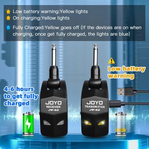 JOYO 2.4GHz Guitar Wireless System – Rechargeable Audio Transmitter