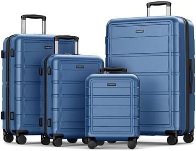 SHOWKOO Luggage Sets 4 Piece Expandable ABS+PC Hard Shell Lightweight Durable Travel Suitcase with Spinner Wheels TSA Lock