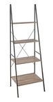 ClosetMaid Industrial Style Ladder Bookshelf, Grey, 180 x 50 x 60cm