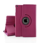 Soft Case for iPad 2 3 4 Leather Rotating Cover for iPad 4 3 2 Tablet Protective Case A1560 A1459 A1458 A1416 A1430 A1403 A1396 Rose Red