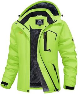 MAGCOMSEN Women's Snowboarding Jackets Waterproof Insulated Ski Jackets Green Outdoor Snow Jackets Warm Winter Coats,L