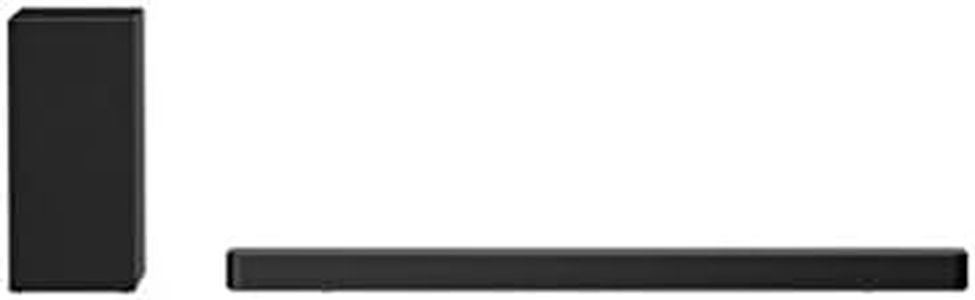 LG SN4 Soundbar TV Bluetooth 300 W 2.1 canaux avec Caisson de Basses sans Fil, Technologie DTS Virtual : X, Dolby Digital, AI Sound Pro, entrée Optique, USB, HDMI, Noir