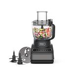 Ninja Food Processor with 4 Automatic Programs; Chop, Puree, Slice, Mix, and 3 Manual Speeds, 2.1L Bowl, Chopping, Slicing & Dough Blades, 850W, Dishwasher Safe Parts, Black BN650UK