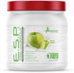 Metabolic Nutrition, ESP, Energy and Endurance Stimulating Pre Workout, Pre Intra Workout, High Energy and Mental Focus, Stimulating Workout Supplement, Green Apple, 300 Grams (90 Servings)