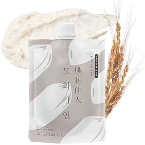 House of Dohwa, Rice Korean Face Mask l Wash Off Face Mask Skin Care Produced from Domestically Harvested Ingredients, Hydrating & Soothing l 3.38 fl. Oz