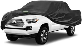 YULEEE Truck Cover Waterproof All Weather - Heavy Duty Pickup Truck Cover Outdoor Indoor Rain UV Protection Universal Fit Length Up to 209 inches Black