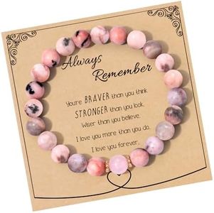 Nymerianoble Bead Bracelet for Teen Girls Rose Quartz Natural Stone Chakra Bracelets Healing Crystals Gifts for Women Girls Jade Bracelet Pink Stuff Teen Girl Gifts Trendy Stuff