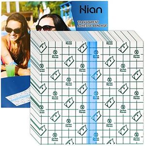 Hion Tattoo Aftercare Waterproof Bandage Transparent Film Dressing 50 Pre-Cut Sheets 4 x 4 Inch Tattoo Cover Up Tape Second Skin Adhesive Bandage Waterproof Wound Cover for Swimming Shower Shield