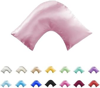 Silky Soft Satin V/U/Tri/Boomerang/Maternity Shaped Pillowcase - Double Stitched (Pink)