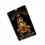 100Yellow® 32Gb Credit Card Shape USB Flash Drive, Ganpati Printed Pen Drive Memory Stick Pendrive