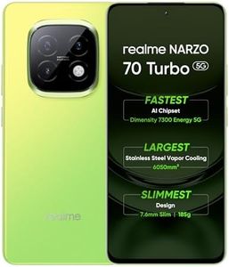 realme NARZO 70 Turbo 5G (Turbo Green,6GB RAM,128GB Storage) | Segment's Fastest Dimensity 7300 Energy 5G Chipset | Motorsports Inspired Design
