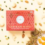 THE SWEET BLEND Gud Kaju Katli | Authentic Indian Mithai with Organic Jaggery & Cashews | Sugar-Free Delights | Perfect Sweets Gift Pack | Premium Gift Box | Assorted sweets | Gift Hamper | Sweets gift box | 250 gm