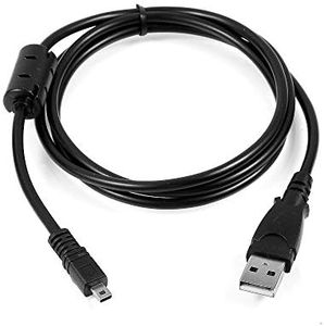 MaxLLTo USB Charger +Data Cable Cord for Panasonic Camera Lumix DMC-F5 DMC-FX45 DMC-SZ10