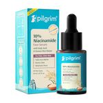 Pilgrim 10% Niacinamide Face Serum for Acne Marks with Korean Rice Water - 30 ml | Fades Dark Spots, Controls Oil, Minimizes Pores, Strengthens Skin Barrier | Quick Absorbing | For All Skin Type (Pack of 2)
