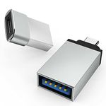 Anksono USB C Female to USB Male Adapter (1 Pack) and USB C Male to USB Female Adapter (1 Pack) Compatible with iPhone 11 12 13 Pro Max iMac 2021 iPad Pro 2021 MacBook Pro 2020 and More Type-C Devices