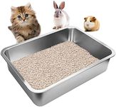 Stainless Steel Cats Litter Box, 4"