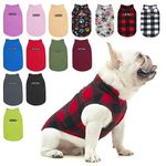 BEAUTYZOO Dog Fleece Vest Sweater Winter Jacket for Small and Medium Dogs with D-Ring Leash Cold Weather Coat Hoodie for XS S M Dogs Boy or Girls