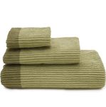 Kinton Crafts | 3 Piece Towel Set | Super Absorbent | Quick Dry | 100% Cotton | 1 Bath Towel + 1 Hand Towel + 1 Face Towel | for Wash-Basin | Gym | Travel | Sports | Bath – SAGE Green