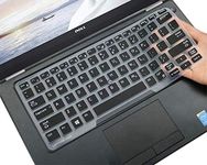 CaseBuy Keyboard Cover for Dell Latitude 5480 5490 5491 7490 7480 14 inch Laptop, Dell 3340 E3340 E5490 E5491 E5450 E5470 E7450 E7470 E7480 Keyboard Protective Skin with Point, Black