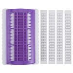 Embroidery Floss Thread Organizer, 30 Positions Sewing Needle Pins Holder Cross Stitch Project Dedicated Craft Tool(Purple)