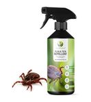 EcoWidow Flea and Tick Repellent Spray - Suitable for Clothing, Carpets, and Pet Bedding - Safe, Non-Toxic, Eco-Friendly Protection for Outdoor Activities 500ml