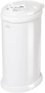 Ubbi Steel Diaper Pail, Odor Locking, No Special Bag Required, Award-Winning, Registry Must-Have, White