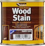 Everbuild Satin Wood Stain – Indoor And Outdoor Use – Weatherproof – UV-Resistant – Quick Drying – Solvent Free – Dark Oak – 250ml