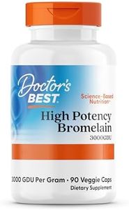 Doctor's Best, Bromelain 3.000 GDU, 500 mg, 90 vegane Kapseln, Laborgeprüft, Enzyme, Glutenfrei, Sojafrei, Ohne Gentechnik