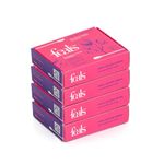 Feals Cotton Ear Buds/Swabs [100 Stems/200 Swabs in each Box] [Pack of 4]