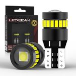 LEDBeam Nce Series T10 W5W 800Lm 3014 18+1 Hd Lens Smd 6500K No Canbus-Error Parking Licence Plate Interior Led Bulbs(2.4W/2Bulbs,10-30V), White