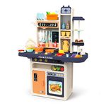 JOYIN Children's Kitchen Playset, Children's Play Kitchen with Realistic Light & Sounds, Simulation of Spray, Wash or Sink Play with Running Water, Toys & Other for Girls Boys