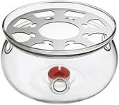 CnGlass Glass Tea Warmer 5.3 in/13.5cm Diameter (Candle not Included)