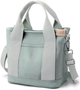 Small Tote Bag with Zipper Tote Bag for Women Canvas Crossbody Bag Shoulder Bag Satchel Hobo Bag Messenger Bag 2023, Green, Large