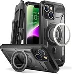 SUPCASE Unicorn Beetle Pro Mag Case for iPhone 14 Plus 6.7", Compatible with MagSafe Full Body Rugged Case with Built-in Screen Protector & Kickstand & Belt-Clip