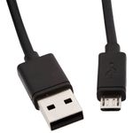 Micro USB Cable for Android, Windows, Samsung, Galaxy, Nokia Lumia, LG, HTC | Pack of 6 | Micro USB to USB | 1m long (Black)