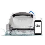 Dolphin (2024 Model) Explorer E50 Wi-Fi Robotic Pool Vacuum Cleaner Pools up to 50 FT - Waterline Scrubber Brush