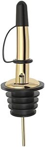 Pafusen 24 Pack Liquor Bottle Pourers, Liquor Pour Spout for Liquor Bottles, Stainless Steel Olive oil Dispenser Spout, Alcohol Pourer Spouts Dust Caps Covers Fixed, Gold